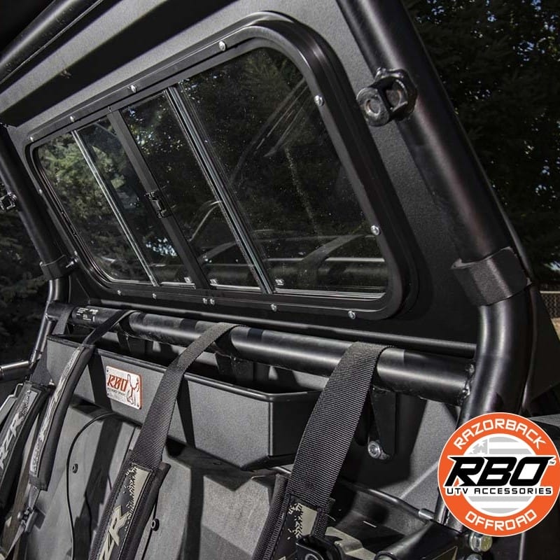 Razorback Polaris Rzr Xp Rear Glass Window, Sliding