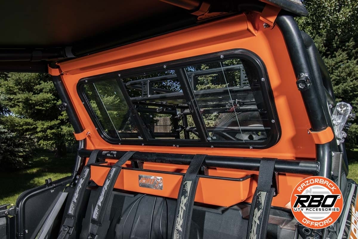 Razorback Polaris Rzr Xp Rear Glass Window, Sliding