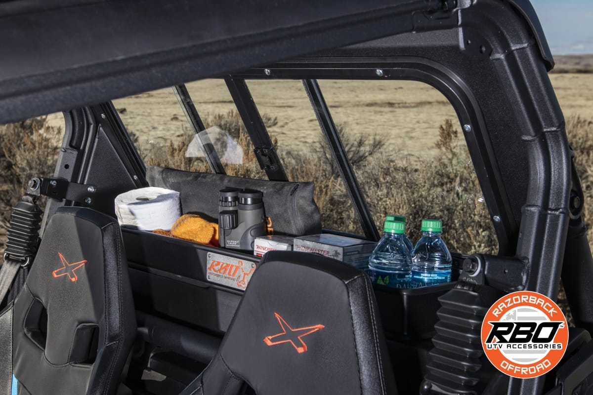 Razorback Can-am Maverick Rear Glass Window, Sliding Trail And Sports