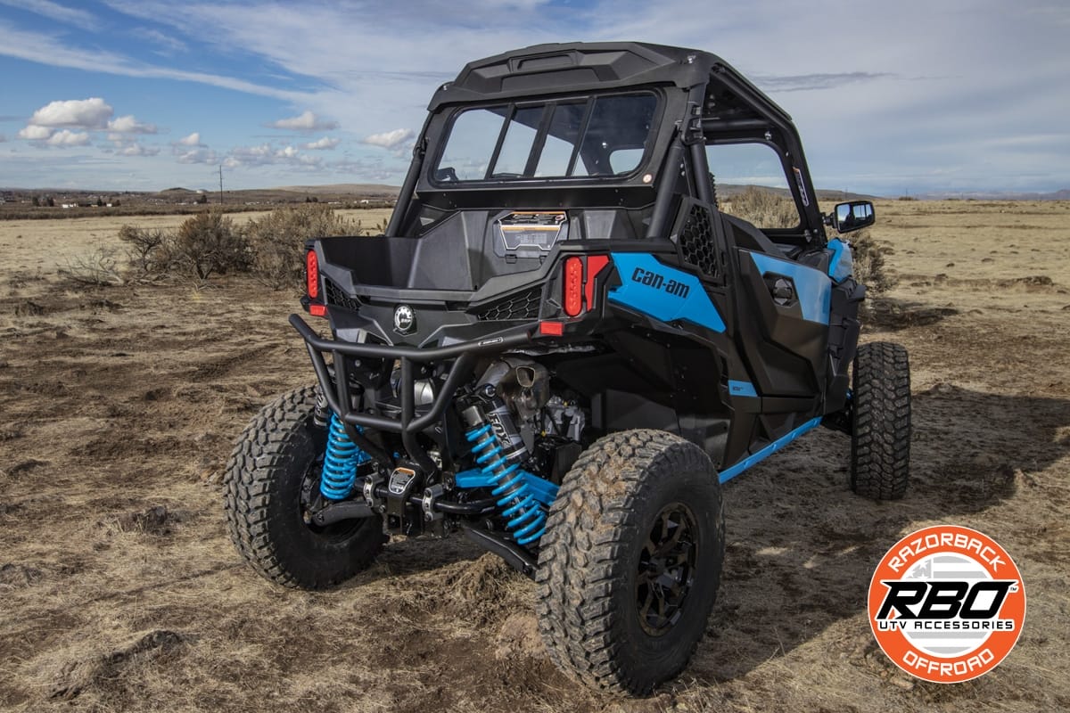 Razorback Can-am Maverick Rear Glass Window, Sliding Trail And Sports