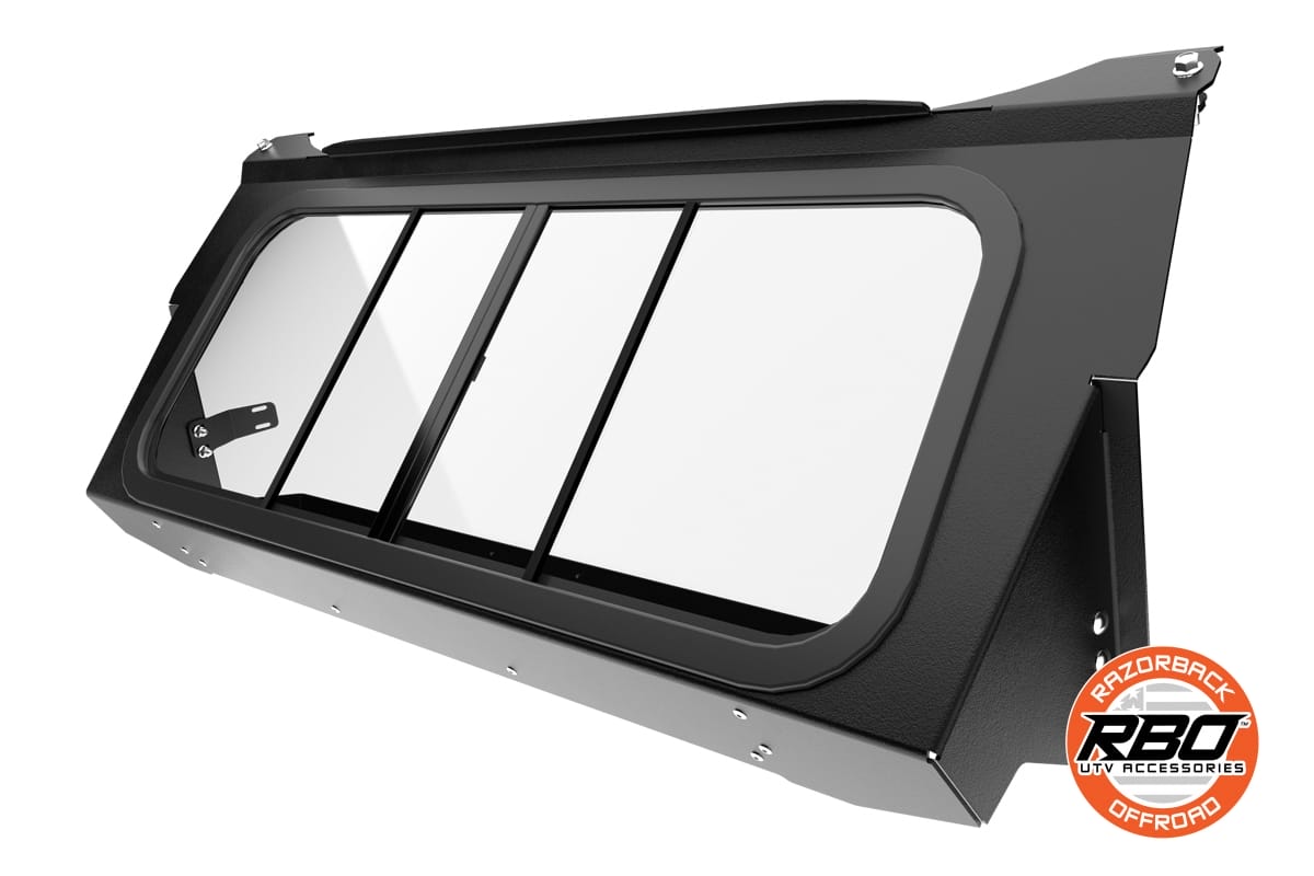 Razorback Can-am Maverick Rear Glass Window, Sliding Trail And Sports