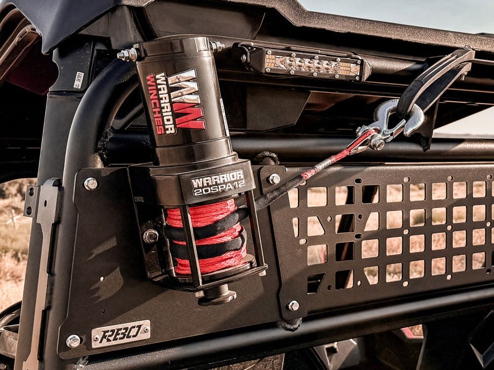 Razorback Polaris General Headache Rack, Winch