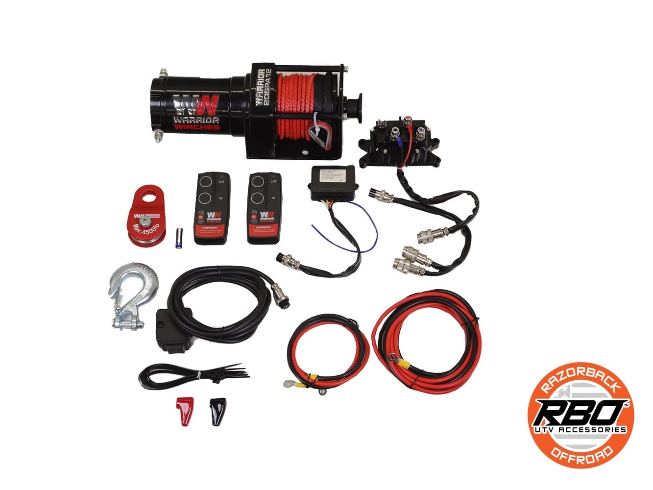 Razorback Polaris Ranger Headache Rack, Winch