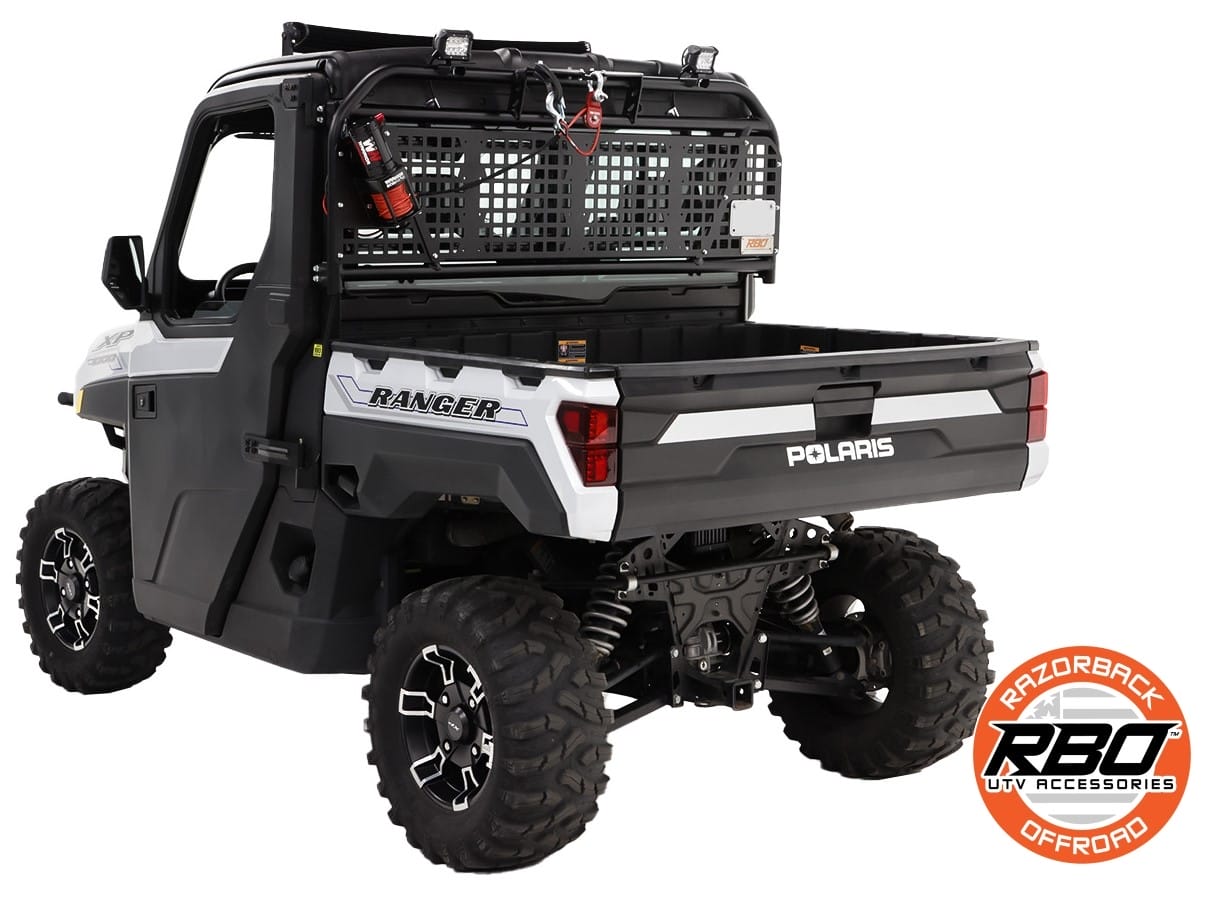 Razorback Polaris Ranger Headache Rack, Winch